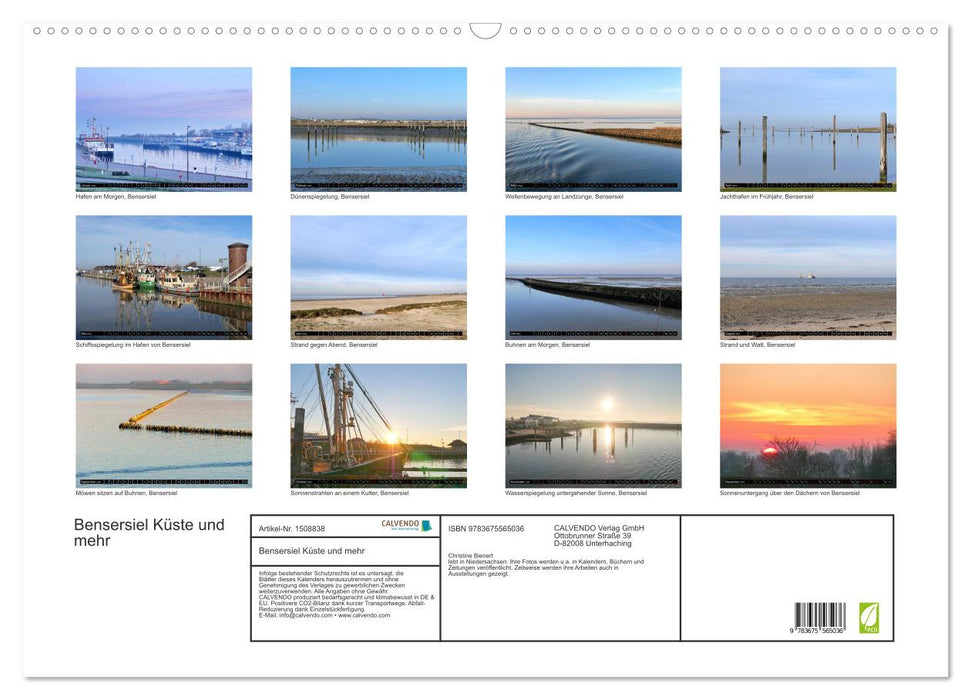 Bensersiel coast and more (CALVENDO wall calendar 2024) 