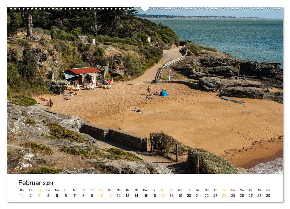 Vendée Sky rising from the sea in France (CALVENDO Premium Wall Calendar 2024) 