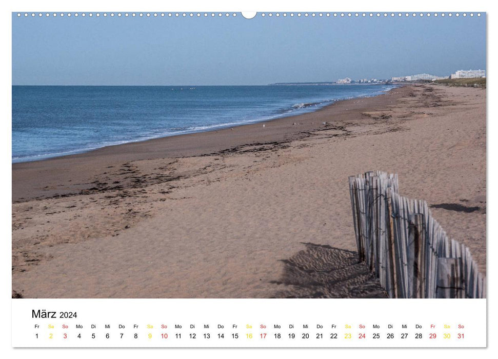Vendée Sky rising from the sea in France (CALVENDO Premium Wall Calendar 2024) 
