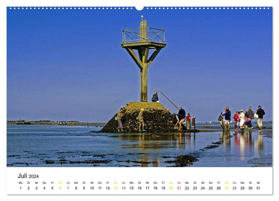 Vendée Sky rising from the sea in France (CALVENDO Premium Wall Calendar 2024) 