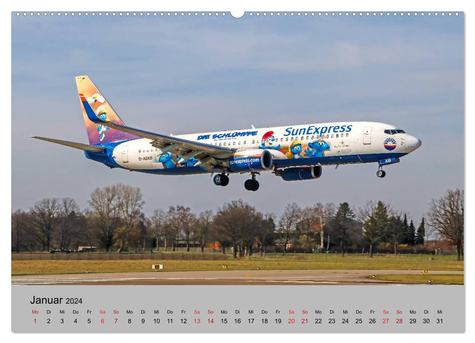 Welt der Flugzeuge - Faszination Luftfahrt 2024 (CALVENDO Premium Wandkalender 2024)