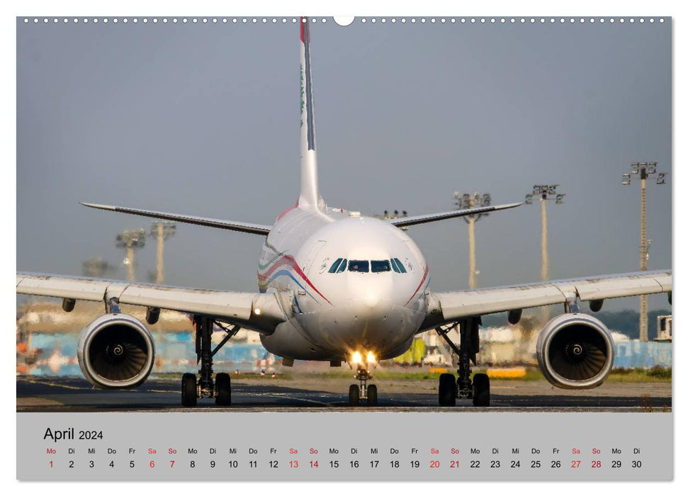 World of Airplanes - Fascination Aviation 2024 (CALVENDO Premium Wall Calendar 2024) 
