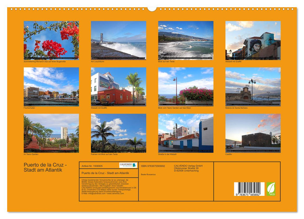Puerto de la Cruz - City on the Atlantic (CALVENDO Premium Wall Calendar 2024) 