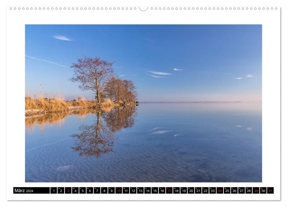 The Müritz - natural paradise of the Mecklenburg Lake District (CALVENDO Premium Wall Calendar 2024) 