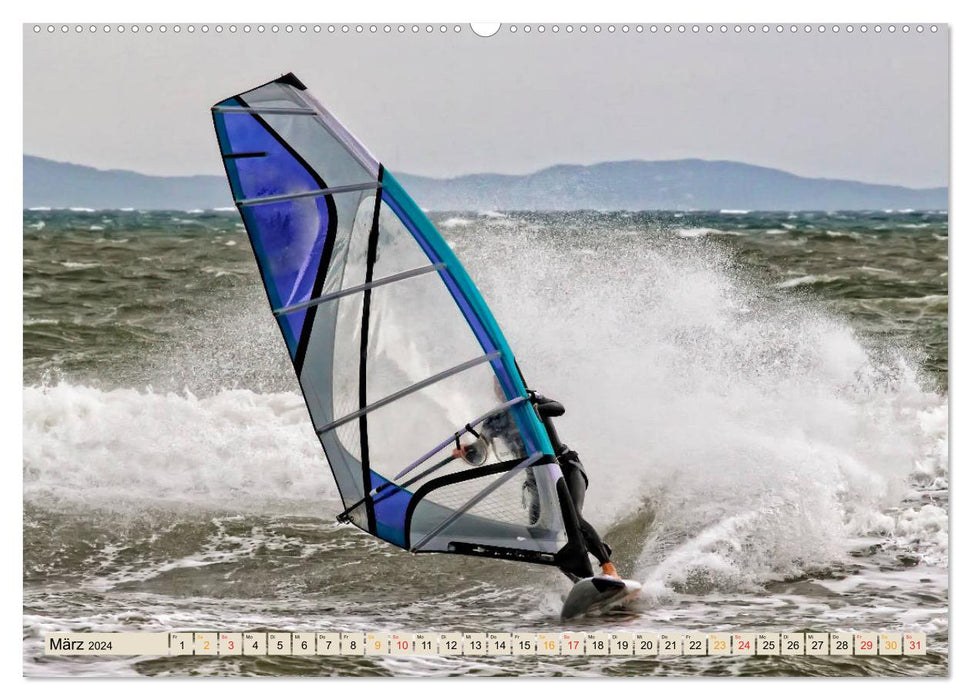 Windsurfing - extremely cool (CALVENDO Premium Wall Calendar 2024) 