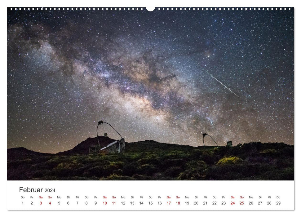 Milky Way - Unique images of our galaxy. (CALVENDO Premium Wall Calendar 2024) 