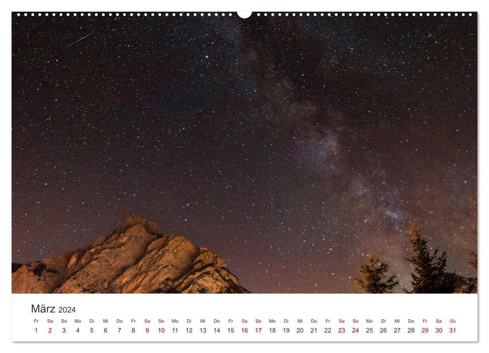 Milky Way - Unique images of our galaxy. (CALVENDO Premium Wall Calendar 2024) 