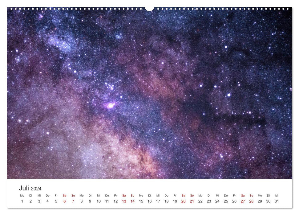 Milky Way - Unique images of our galaxy. (CALVENDO Premium Wall Calendar 2024) 