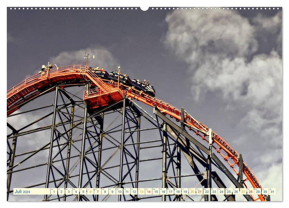 Roller coaster - extreme (CALVENDO Premium Wall Calendar 2024) 