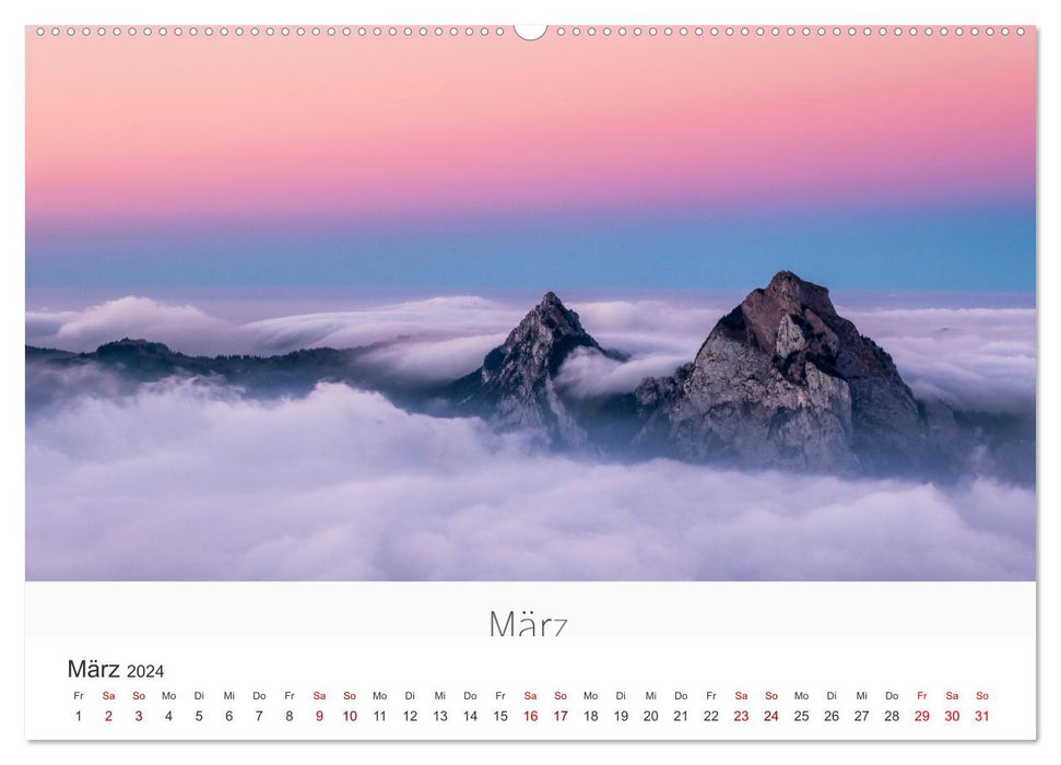 Switzerland - Fascination with Nature (CALVENDO Premium Wall Calendar 2024) 