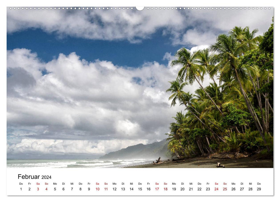 Costa Rica - the natural paradise (CALVENDO Premium Wall Calendar 2024) 
