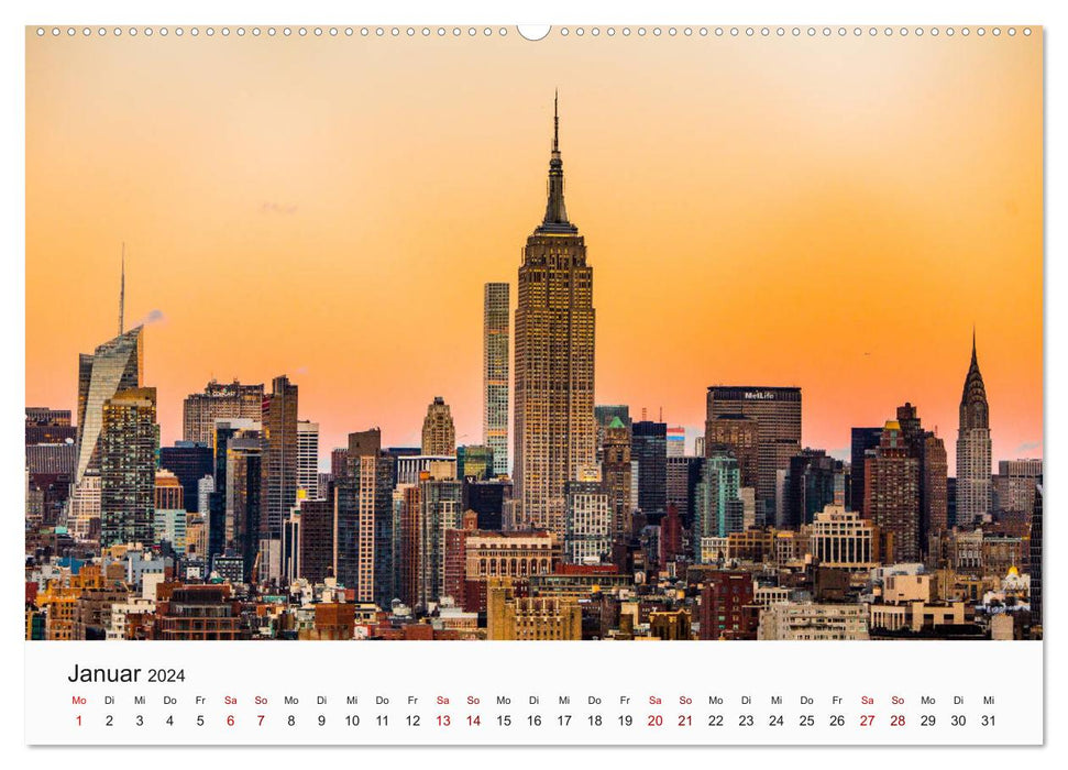 Dream city New York (CALVENDO Premium Wall Calendar 2024) 