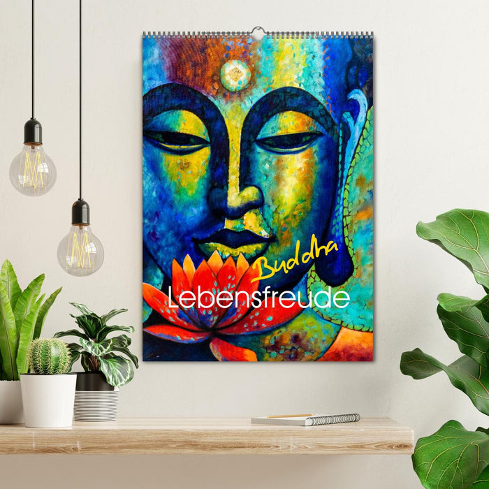 Lebensfreude Buddha (CALVENDO Wandkalender 2024)
