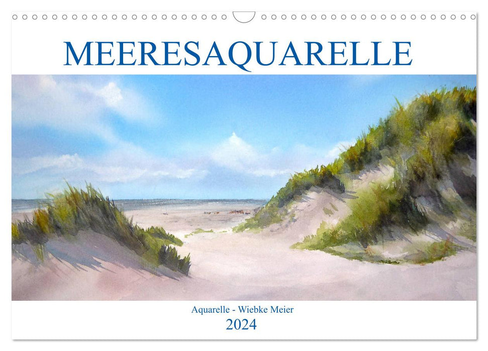 MEERESAQUARELLE (CALVENDO Wandkalender 2024)