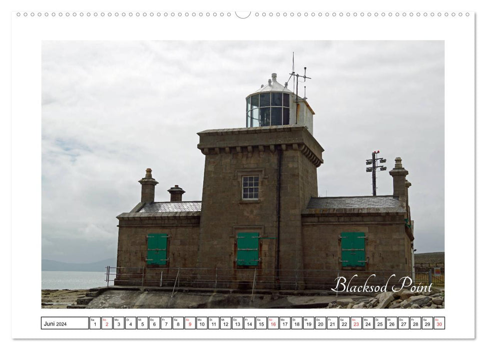 Irish lighthouses - beacons along Ireland's wild coast (CALVENDO wall calendar 2024) 