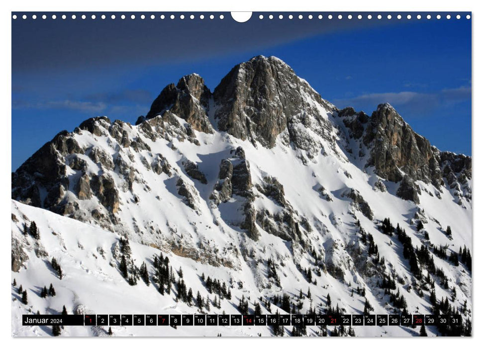 Allgäu mountain views - Feel free, think freely, let go... (CALVENDO wall calendar 2024) 
