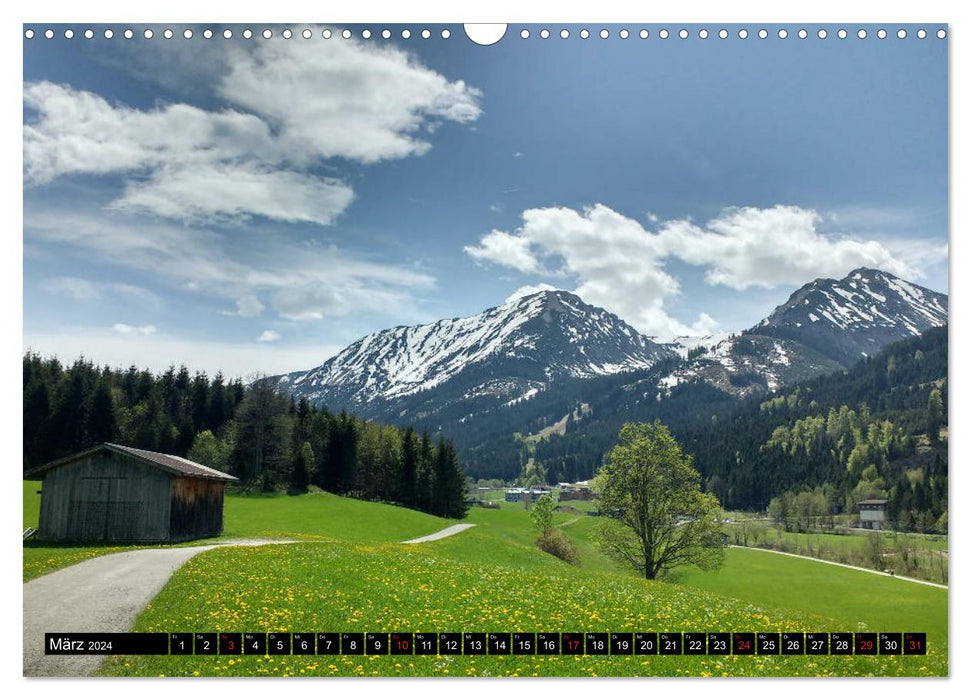 Allgäu mountain views - Feel free, think freely, let go... (CALVENDO wall calendar 2024) 