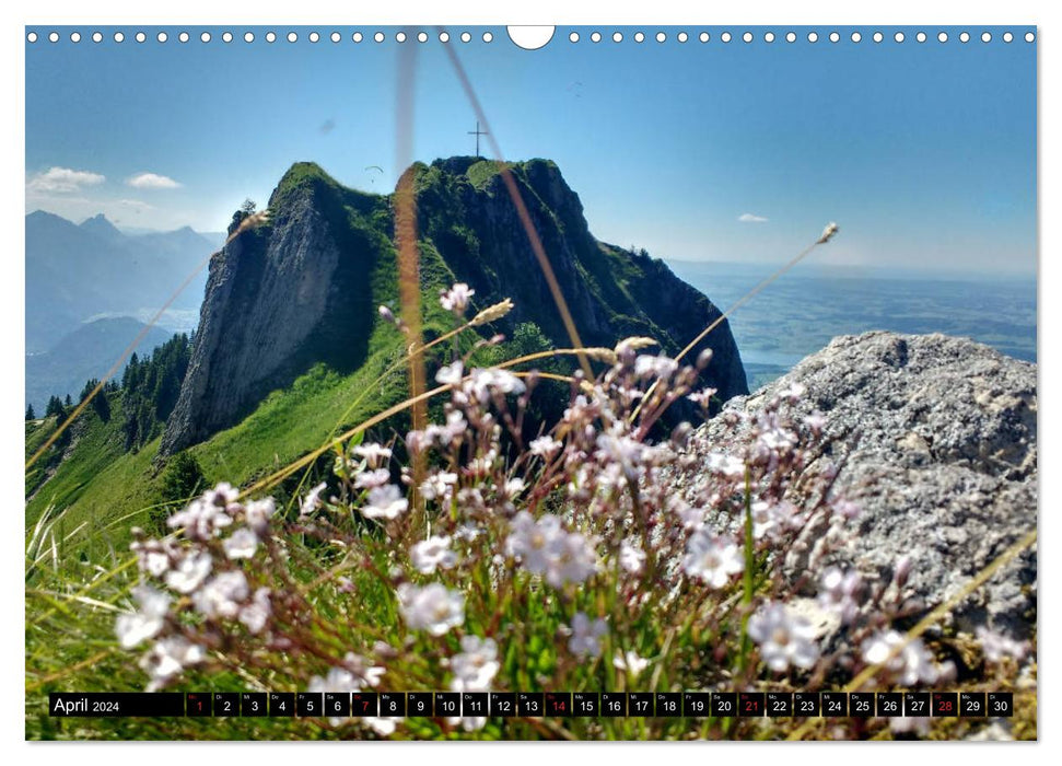 Allgäu mountain views - Feel free, think freely, let go... (CALVENDO wall calendar 2024) 