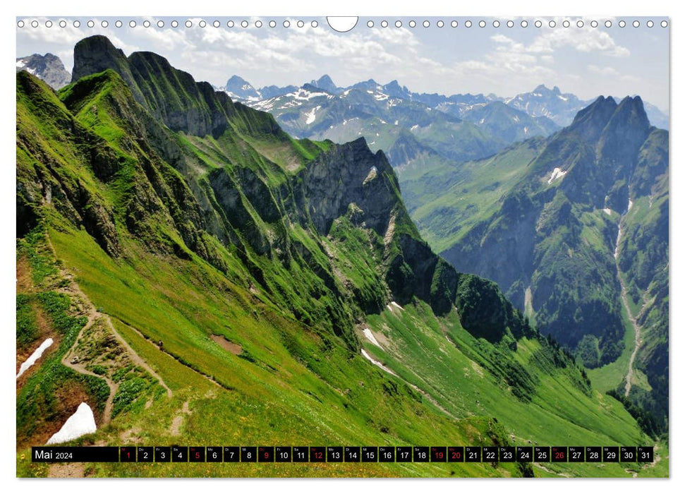 Allgäu mountain views - Feel free, think freely, let go... (CALVENDO wall calendar 2024) 