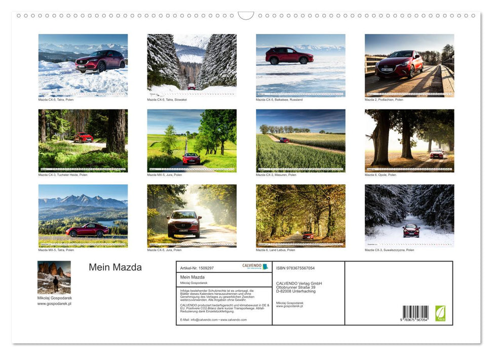 Mein Mazda (CALVENDO Wandkalender 2024)