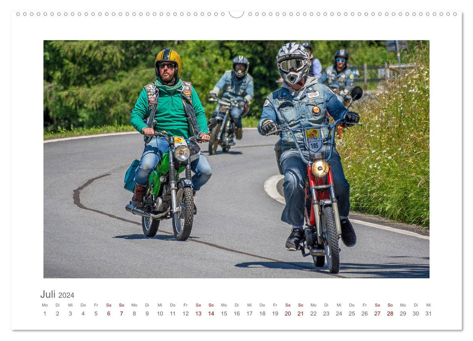 Faszination Zweirad - Impressionen vom Ötztaler Moped Marathon (CALVENDO Premium Wandkalender 2024)