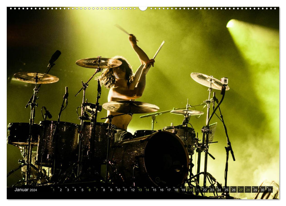 Schlagzeug Action (CALVENDO Wandkalender 2024)