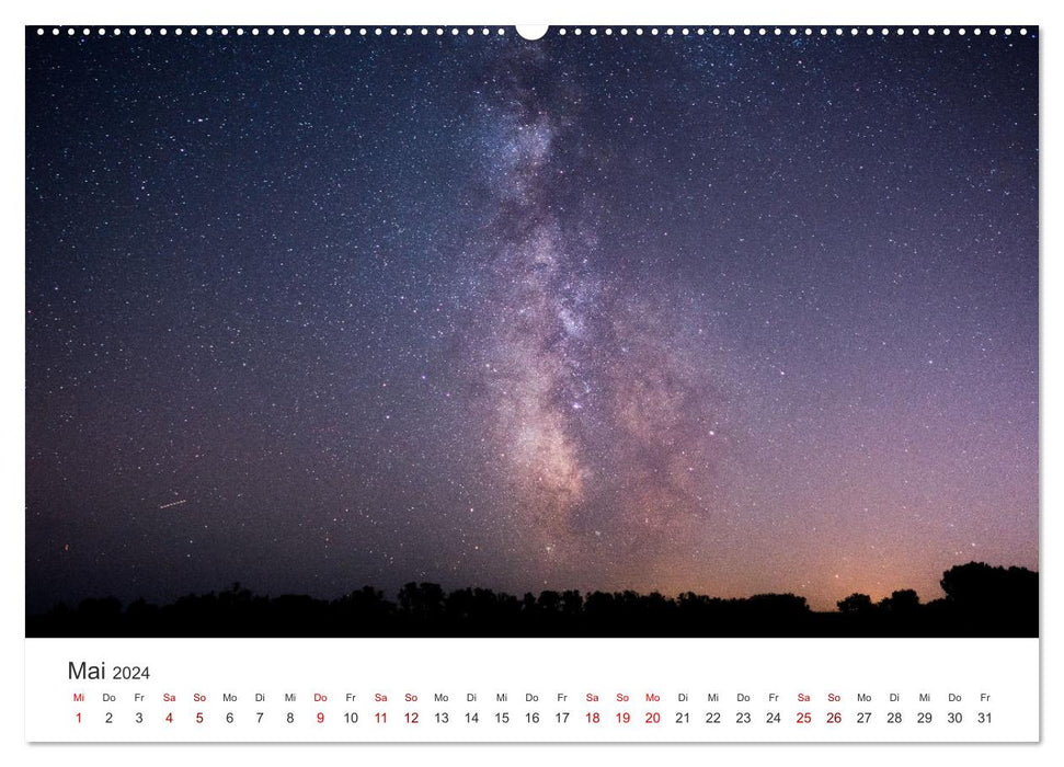 Milchstraße - Einzigartige Aufnahmen unserer Galaxie. (CALVENDO Wandkalender 2024)