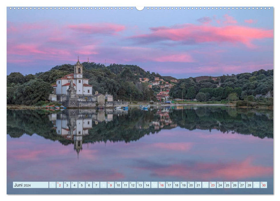 Nordspanien, wilde Atlantikküste und hohe Berge (CALVENDO Wandkalender 2024)