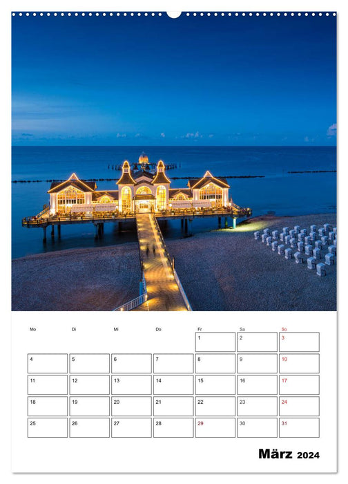 Insel Rügen - Wilde Schönheit an der Ostsee (CALVENDO Wandkalender 2024)