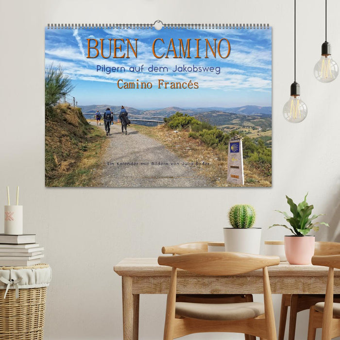 Buen Camino - pilgern auf dem Jakobsweg - Camino Francés (CALVENDO Wandkalender 2024)