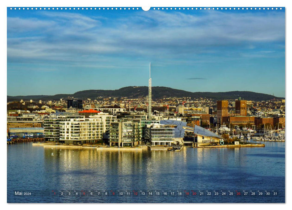 Oslo - Norwegen (CALVENDO Wandkalender 2024)