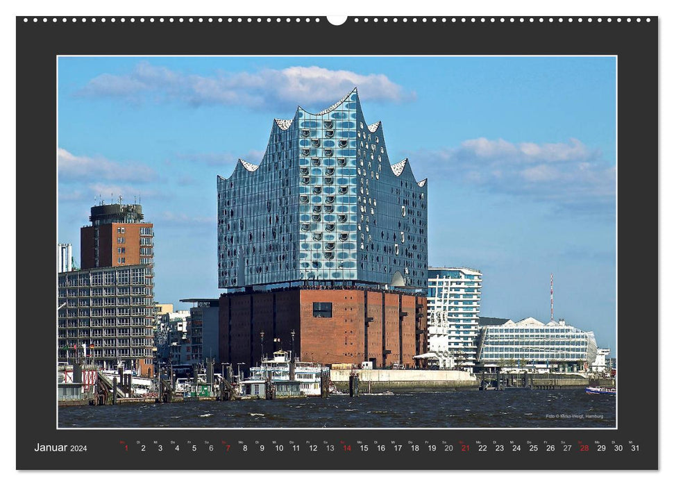 Die Elbphilharmonie Hamburg (CALVENDO Premium Wandkalender 2024)