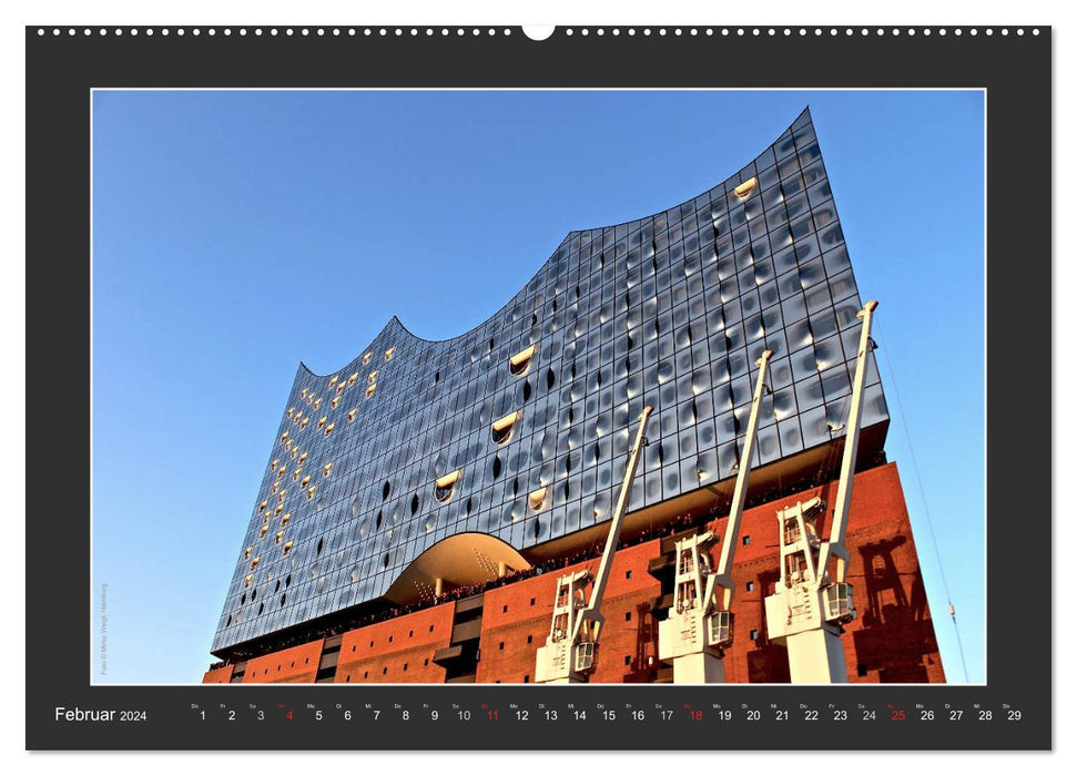 Die Elbphilharmonie Hamburg (CALVENDO Premium Wandkalender 2024)