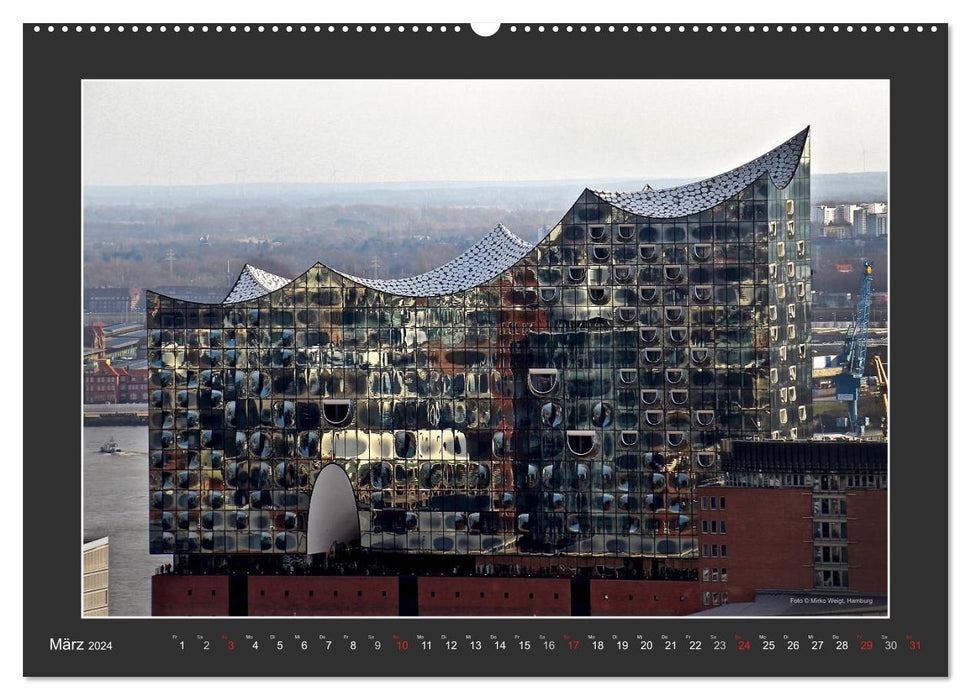 Die Elbphilharmonie Hamburg (CALVENDO Premium Wandkalender 2024)