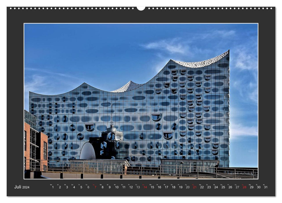 Die Elbphilharmonie Hamburg (CALVENDO Premium Wandkalender 2024)