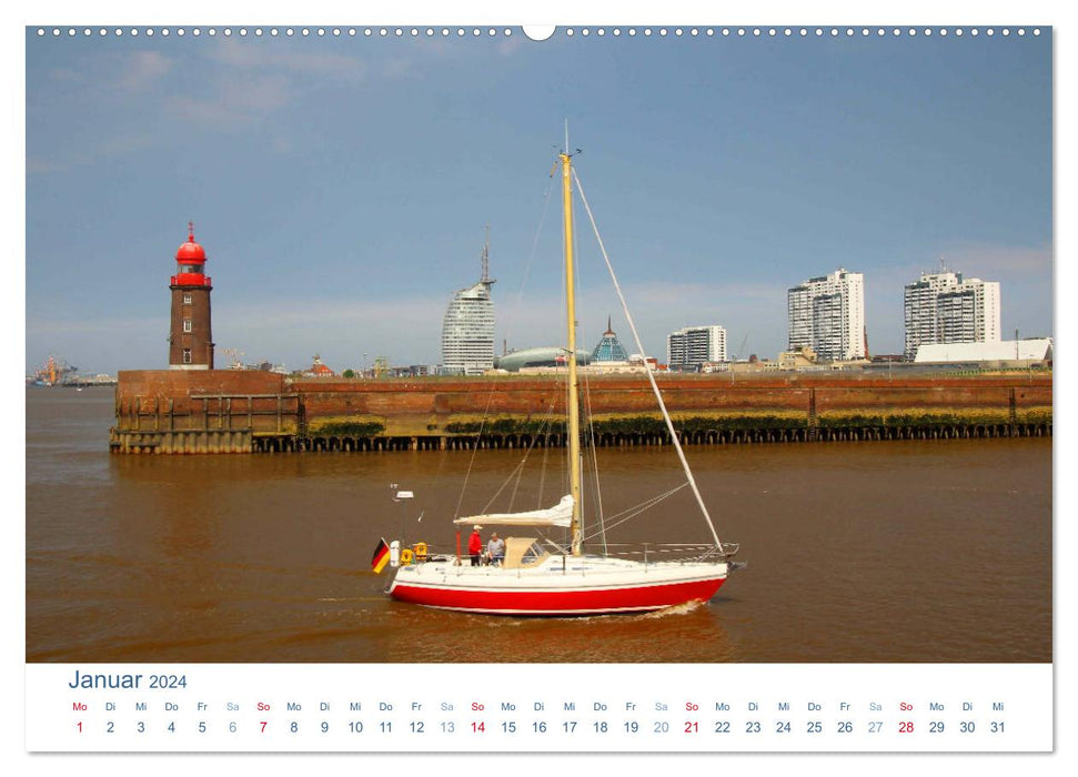 Bremerhaven 2024. Impressionen aus den Havenwelten (CALVENDO Premium Wandkalender 2024)