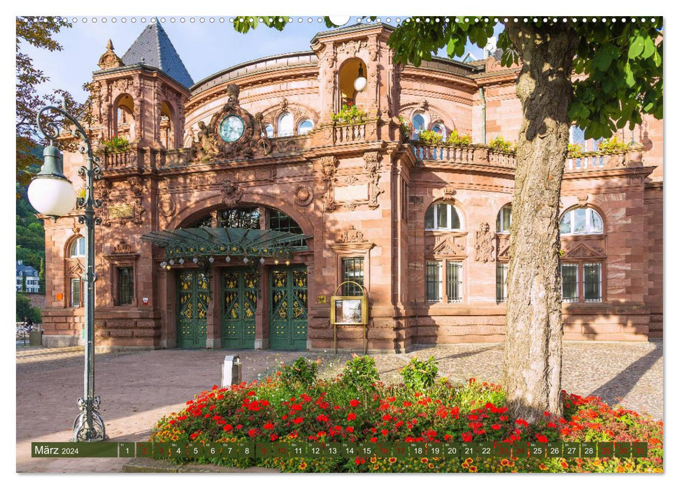 Heidelberger Neckarzauber (CALVENDO Premium Wandkalender 2024)