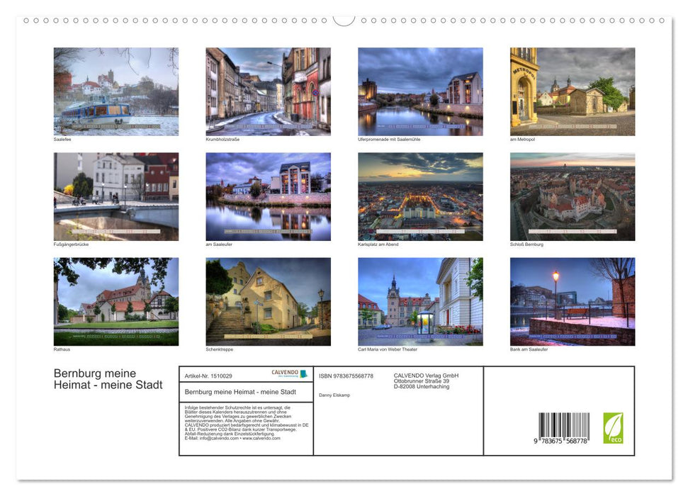 Bernburg my home - my city (CALVENDO Premium Wall Calendar 2024) 
