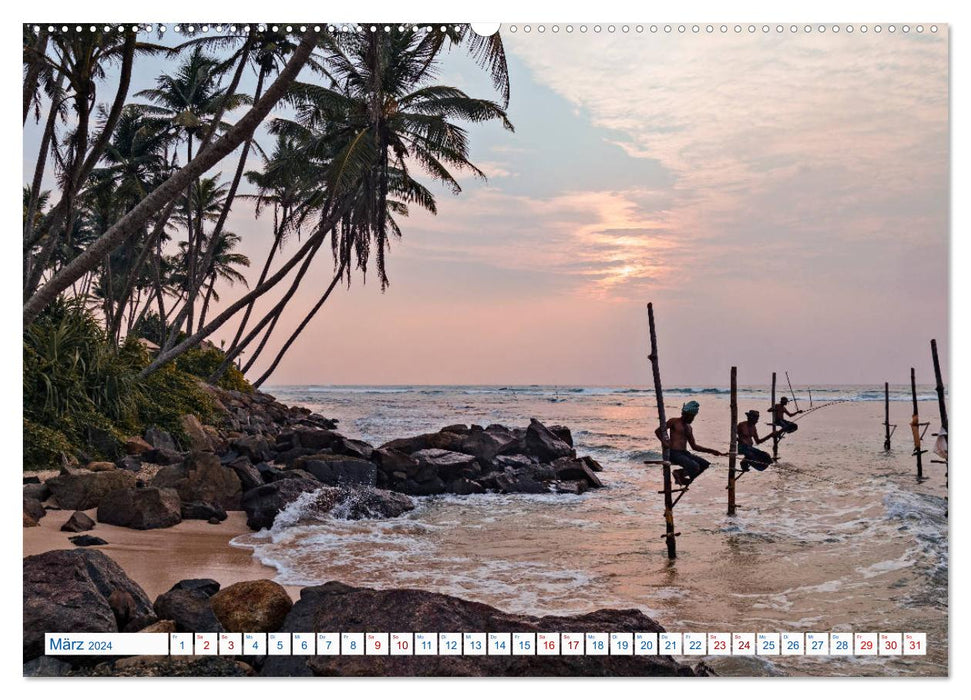 Sri Lanka, tropical island paradise (CALVENDO Premium Wall Calendar 2024) 