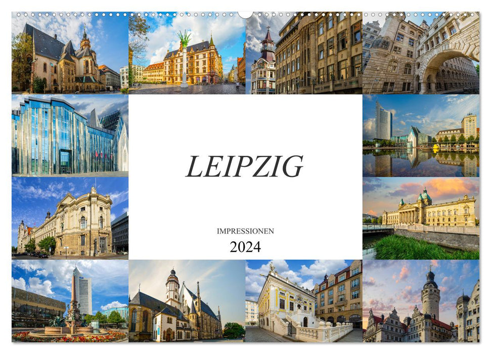 Leipzig Impressionen (CALVENDO Wandkalender 2024)