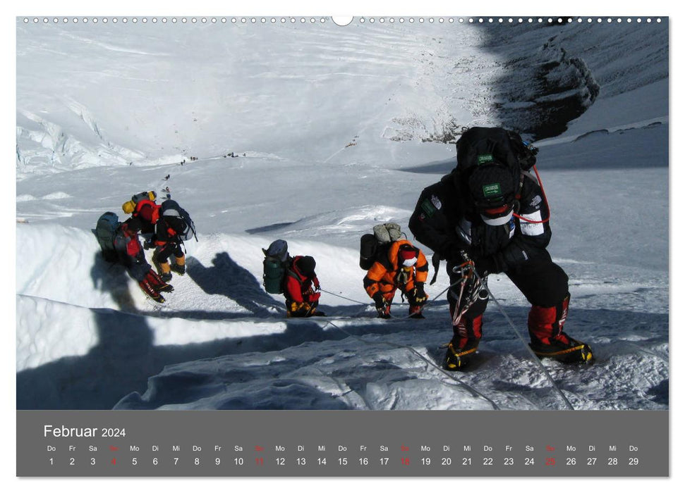 Bergsteigen - Extremsport am Limit (CALVENDO Wandkalender 2024)