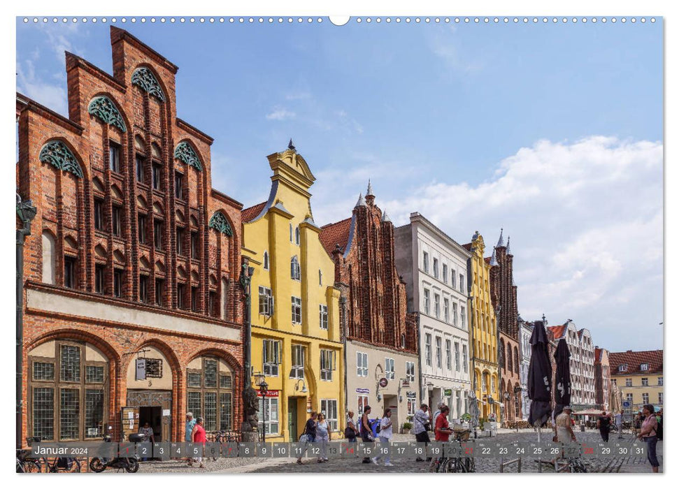 Stralsund - Pearl of the Baltic Sea (CALVENDO wall calendar 2024) 