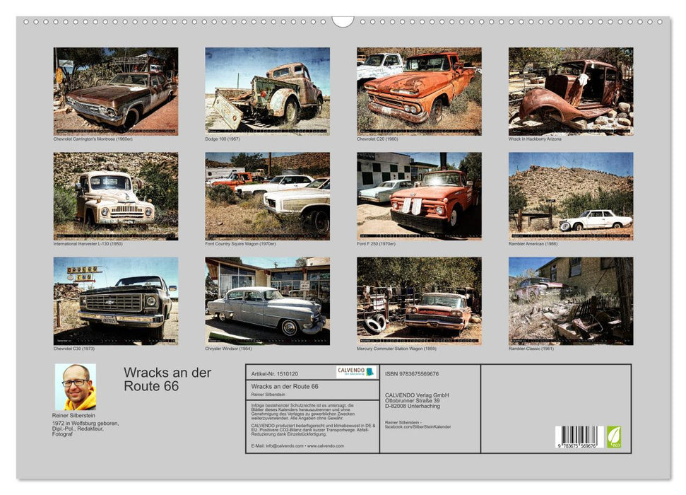 Wrecks on Route 66 (CALVENDO wall calendar 2024) 