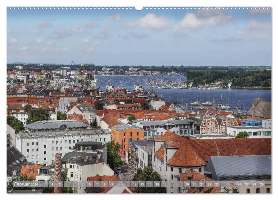 Rostock and Warnemünde - Gateway to the World (CALVENDO Wall Calendar 2024) 