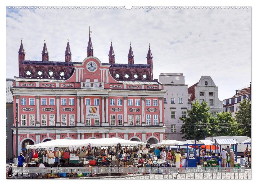 Rostock and Warnemünde - Gateway to the World (CALVENDO Wall Calendar 2024) 