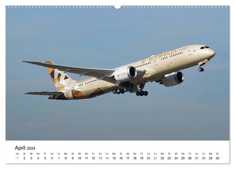 Die schönsten Airliner (CALVENDO Wandkalender 2024)