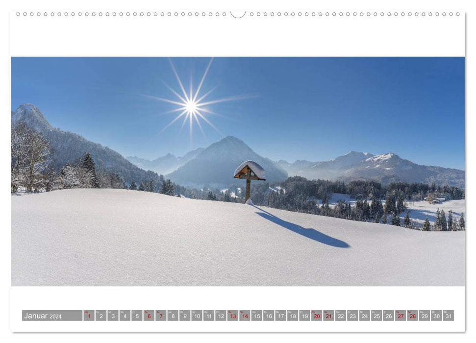 Oberallgäu Panorama (CALVENDO Premium Wandkalender 2024)