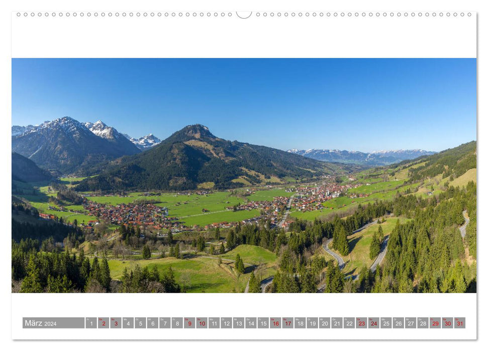 Oberallgäu Panorama (CALVENDO Premium Wandkalender 2024)