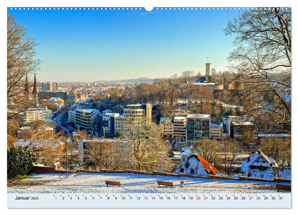 Bielefeld - Die freundliche Stadt am Teutoburger Wald (CALVENDO Premium Wandkalender 2024)