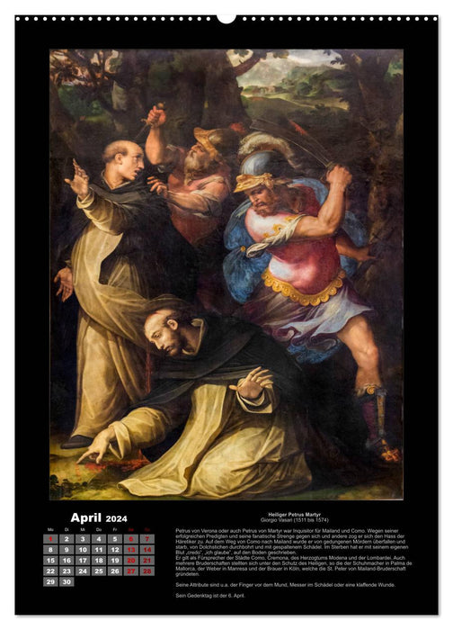 Heilige - Ihr Leben und Wirken auf Gemälden der alten Meister (CALVENDO Premium Wandkalender 2024)